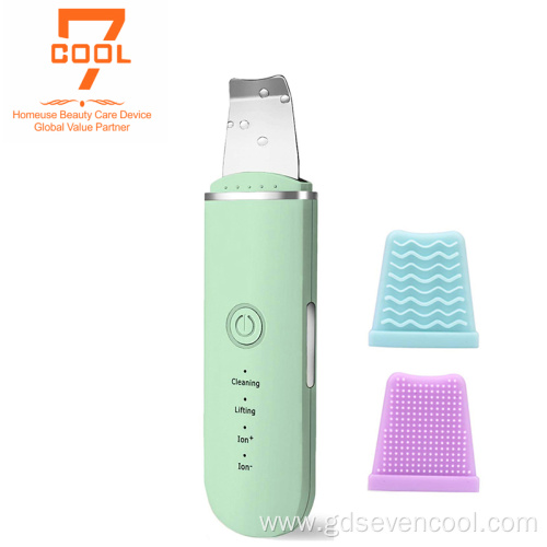 Mini LED skin scrubber facial machine for home